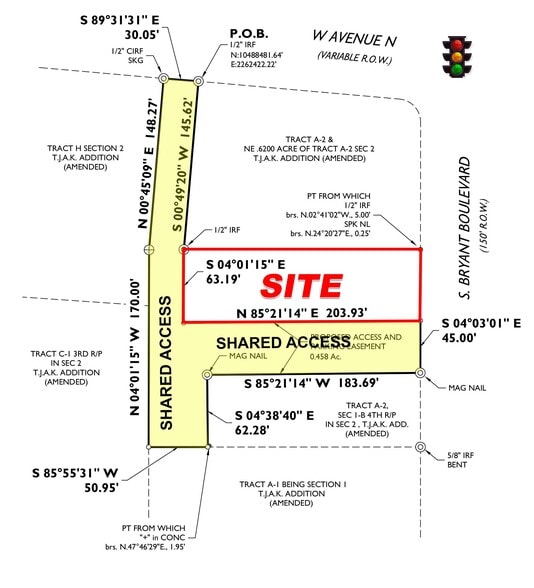 1801 S Bryant Blvd, San Angelo, TX for lease - Plat Map - Image 1 of 4