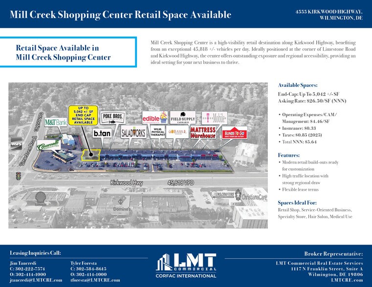 4511-4577 Kirkwood Hwy, Wilmington, DE à louer - Photo du bâtiment - Image 2 de 9