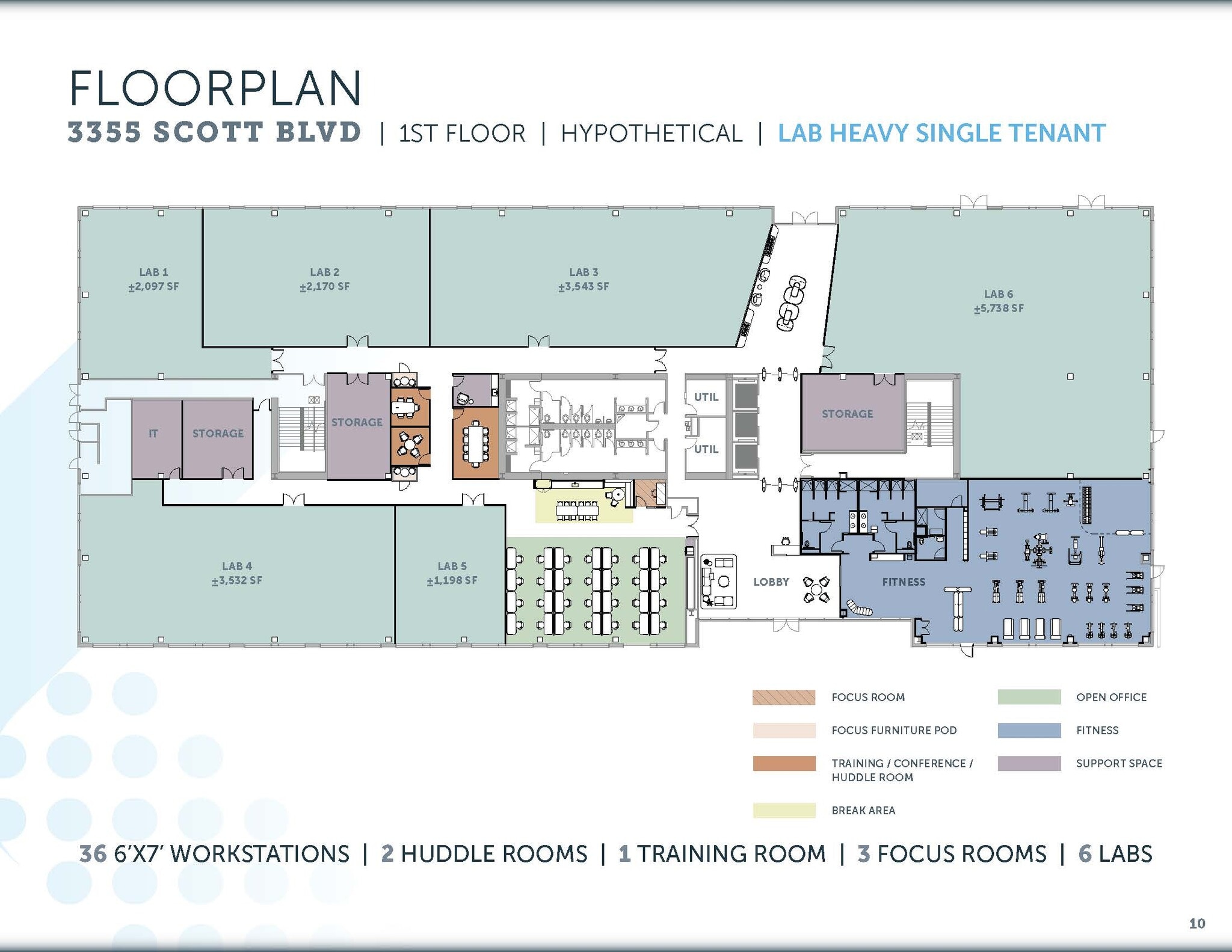 3325 Scott Blvd, Santa Clara, CA for lease Floor Plan- Image 1 of 3