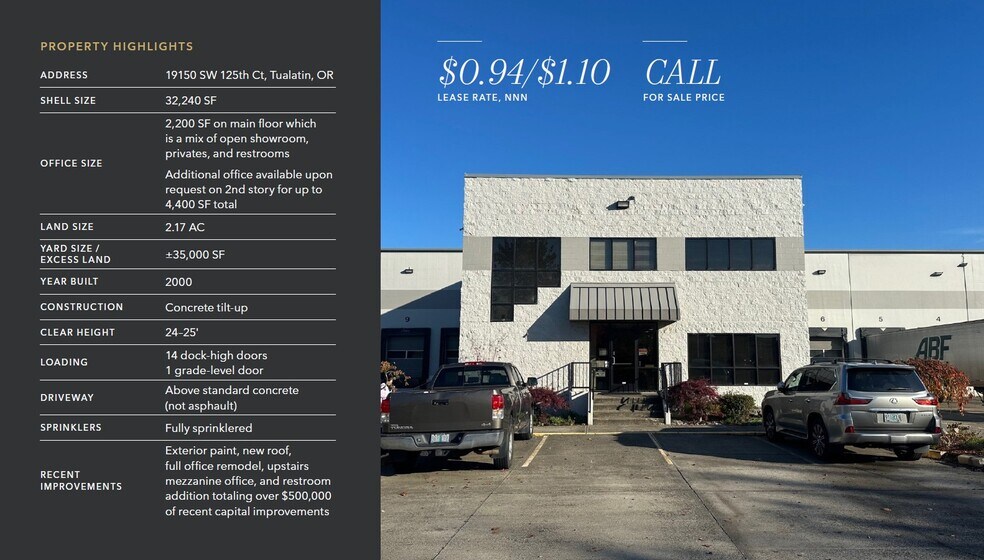 19150 SW 125th Ct, Tualatin, OR à louer - Photo du bâtiment - Image 2 de 6