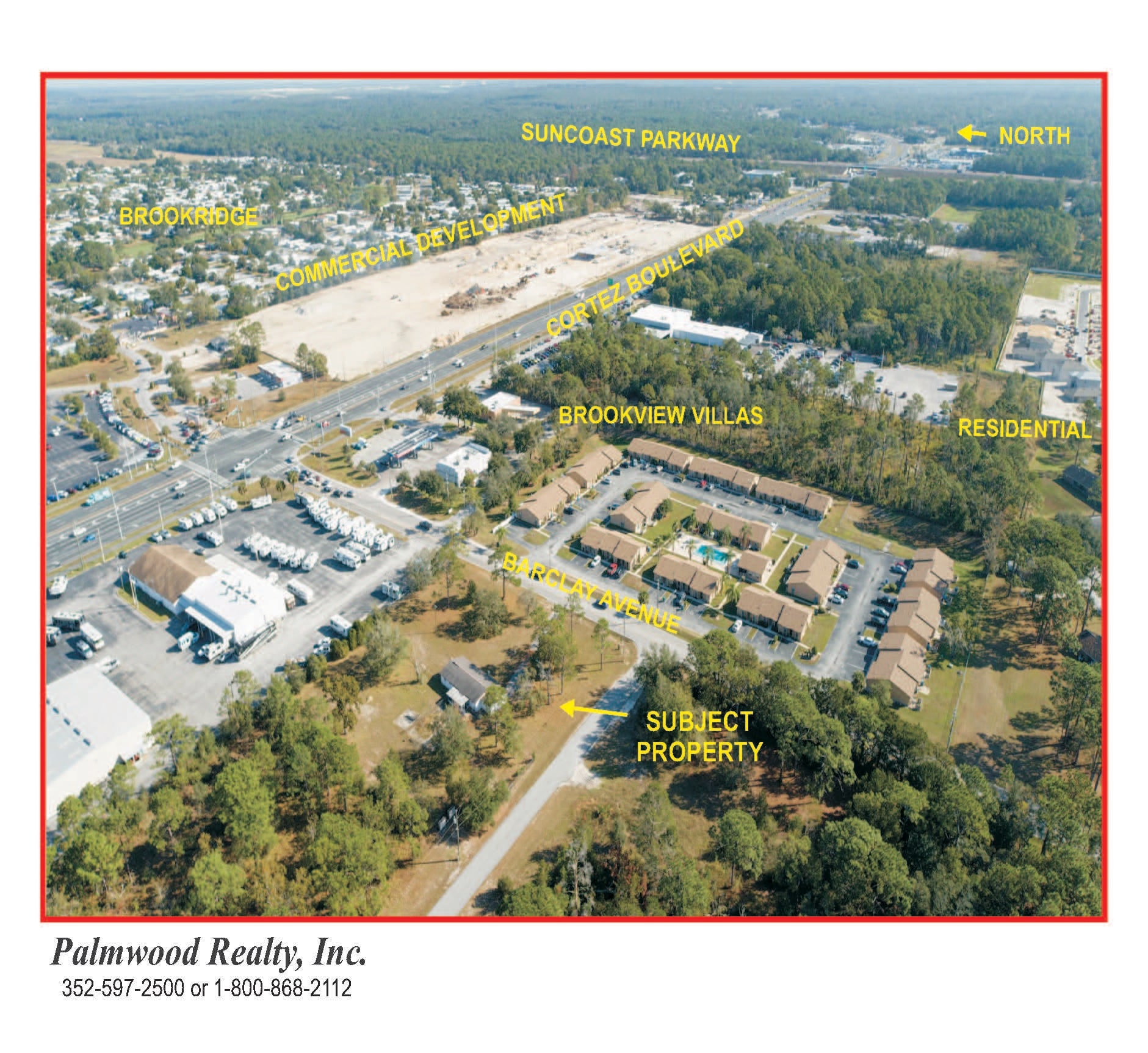7137 Barclay Ave, Brooksville, FL for sale Aerial- Image 1 of 5