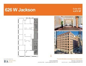 626 W Jackson Blvd, Chicago, IL for lease Floor Plan- Image 1 of 10