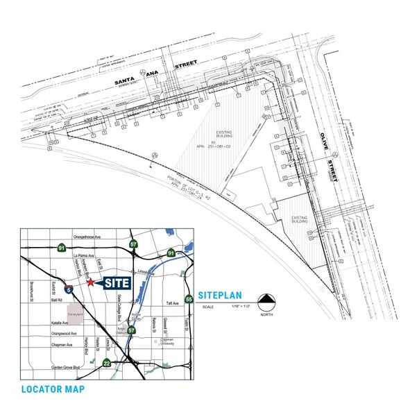 501 S Olive St, Anaheim, CA à vendre - Plan de site - Image 1 de 1