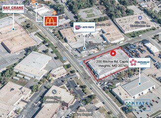 Plus de détails pour 200 Ritchie Rd, Capitol Heights, MD - Industriel à vendre