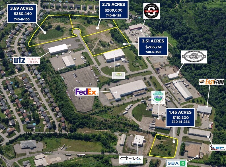 Davidson Rd, Pittsburgh, PA à vendre - Aérien - Image 3 de 3