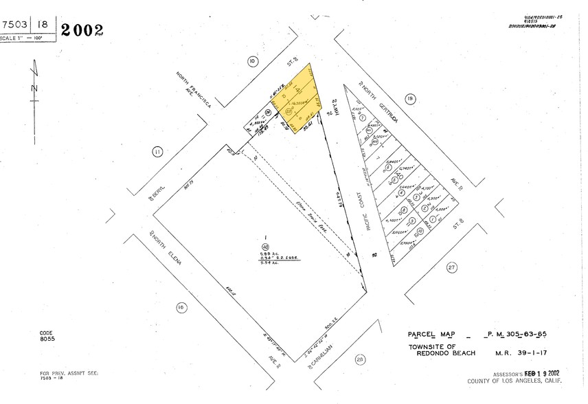 435 N Pacific Coast Hwy, Redondo Beach, CA à louer - Plan cadastral - Image 2 de 2