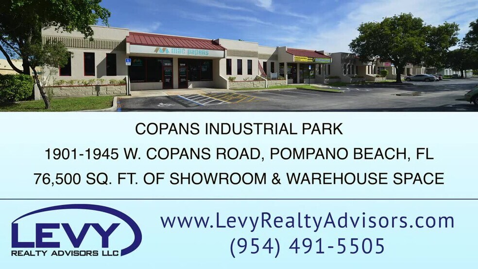 1927-1933 W Copans Rd, Pompano Beach, FL à louer - Vidéo sur l’inscription commerciale - Image 2 de 6