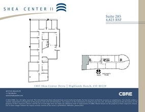 1805 Shea Center Dr, Highlands Ranch, CO à louer Plan de site- Image 1 de 1