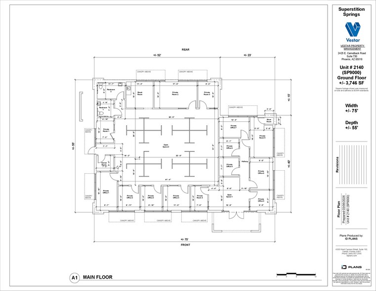 2060 S Power Rd, Gilbert, AZ à louer - Plan d’étage - Image 2 de 6