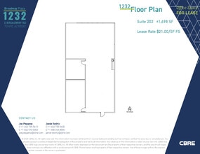 1232 E Broadway Rd, Tempe, AZ for lease Floor Plan- Image 1 of 1
