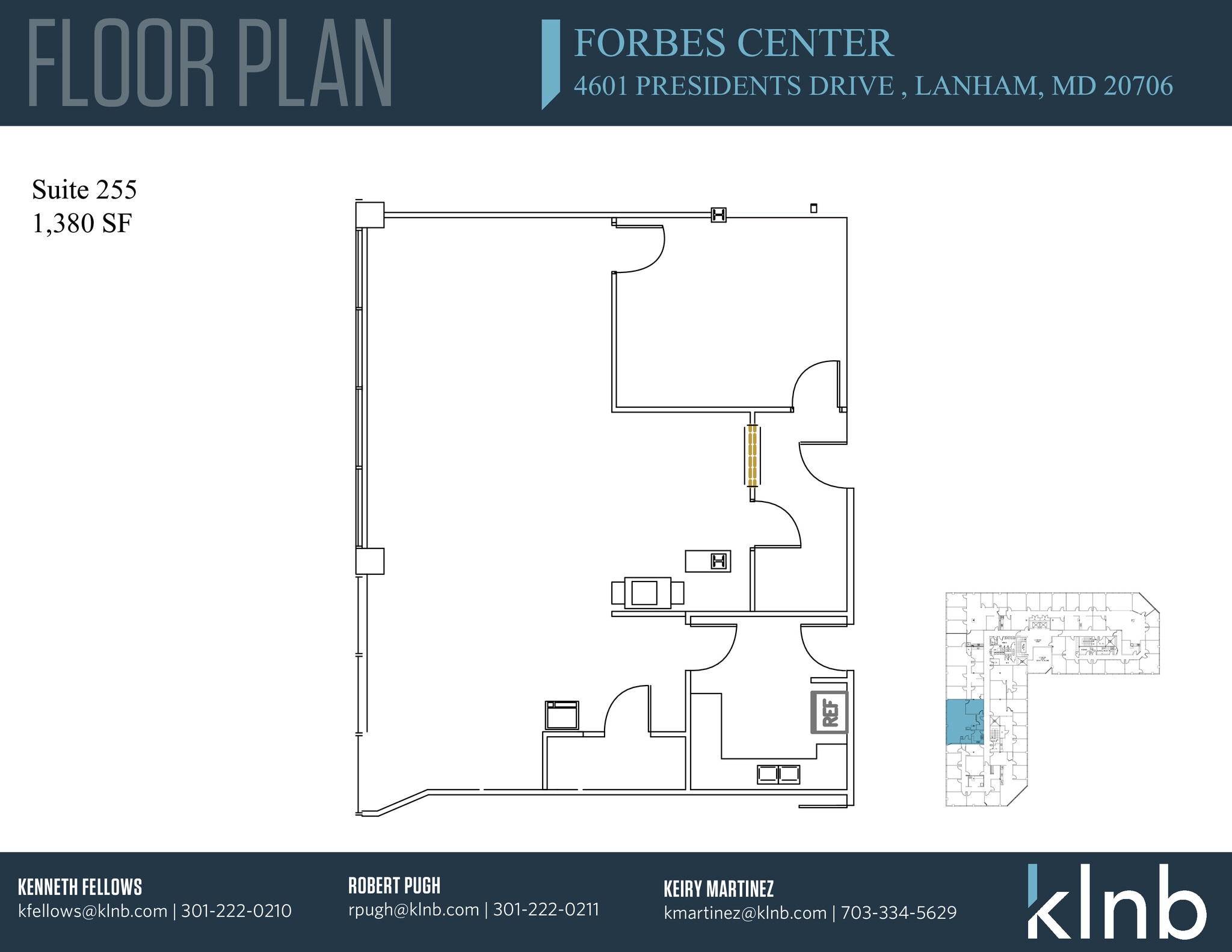 4601 Presidents Dr, Lanham, MD for lease Floor Plan- Image 1 of 1