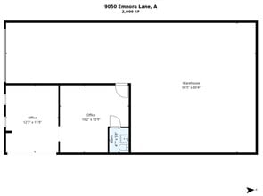 9050 Emnora Ln, Houston, TX à louer Plan d’étage- Image 1 de 1