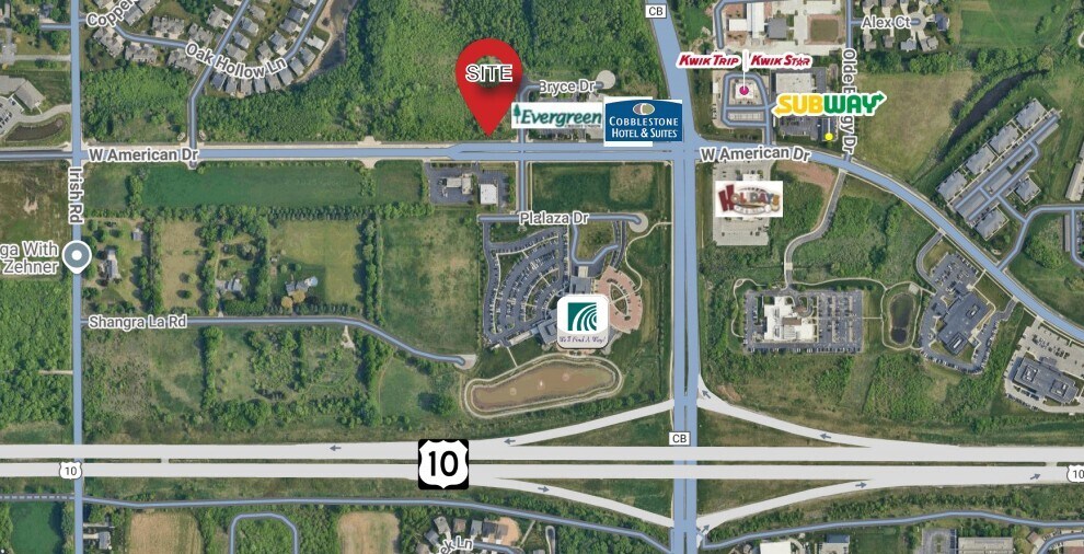 1540 W American Dr, Neenah, WI for sale Aerial- Image 1 of 3