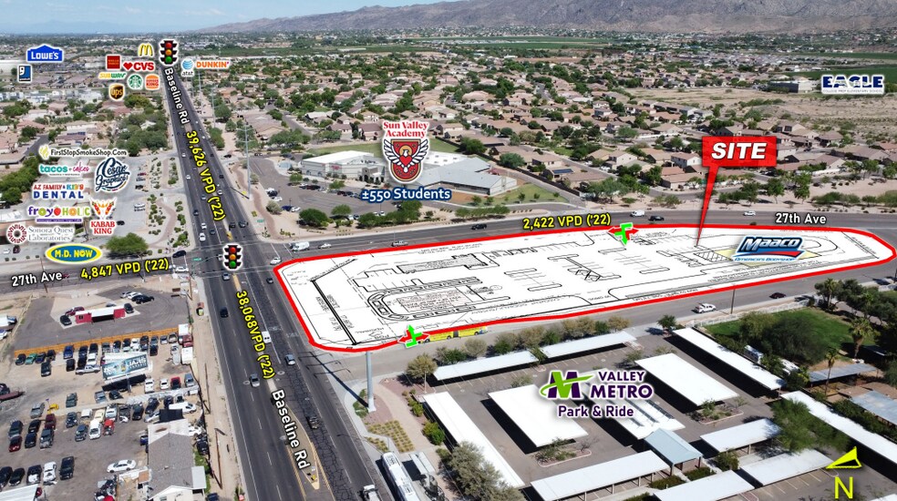 SW Baseline Rd & 27th Ave, Phoenix, AZ for sale - Building Photo - Image 1 of 6