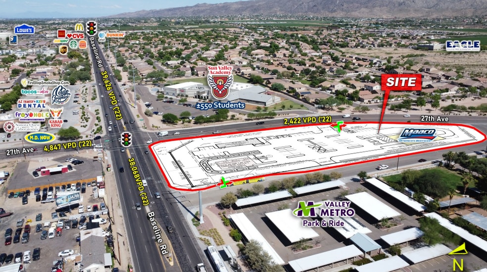 SW Baseline Rd & 27th Ave, Phoenix, AZ for lease - Primary Photo - Image 1 of 7