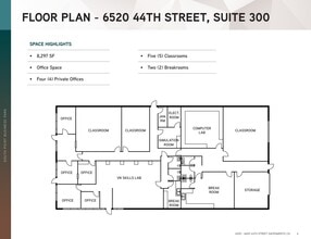 6524 44th St, Sacramento, CA à louer Plan d’étage- Image 1 de 1