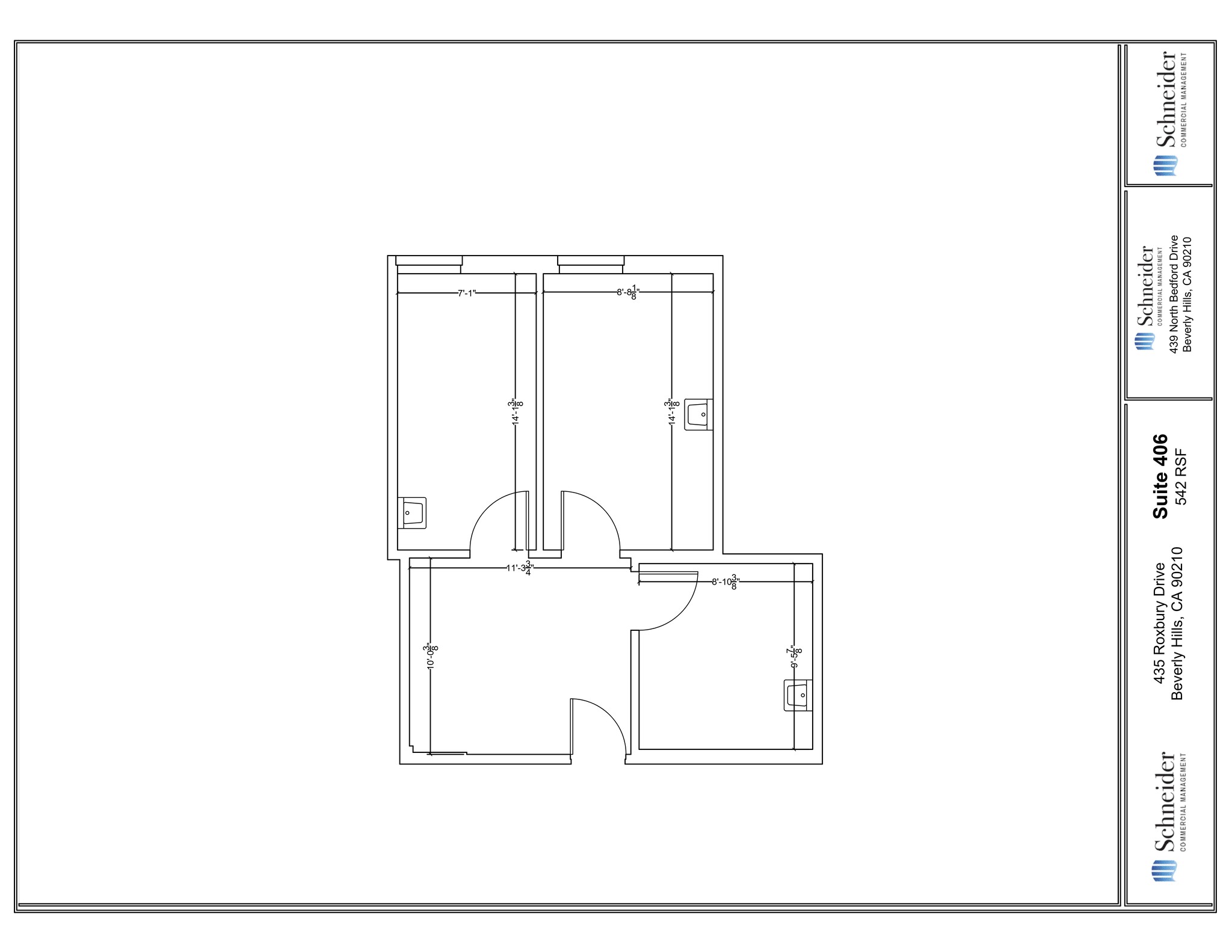 435 N Roxbury Dr, Beverly Hills, CA à louer Plan de site- Image 1 de 1