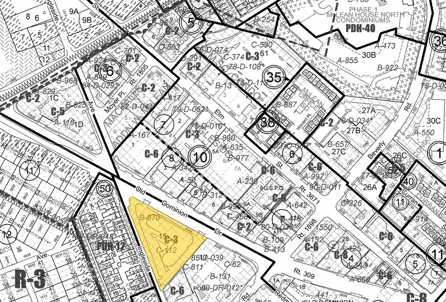 6849 Old Dominion Dr, McLean, VA à louer - Plan cadastral - Image 2 de 3