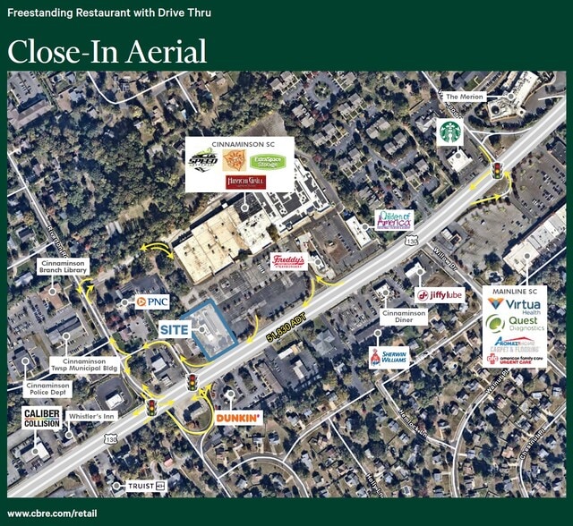 1101 Route 130 S, Cinnaminson, NJ for lease - Aerial - Image 3 of 4