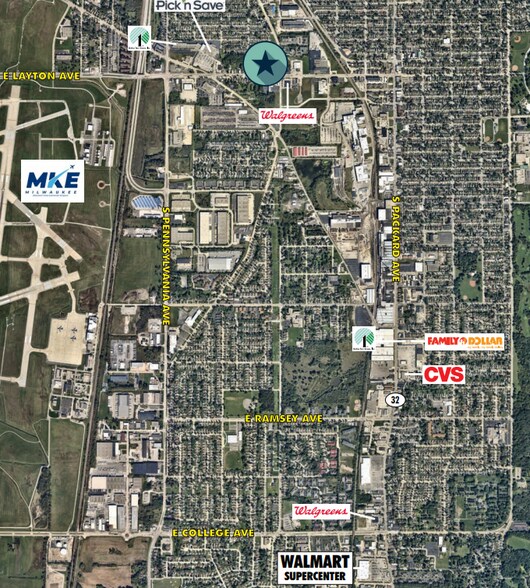 3100 E Layton Ave, Saint Francis, WI à louer - Aérien - Image 3 de 3