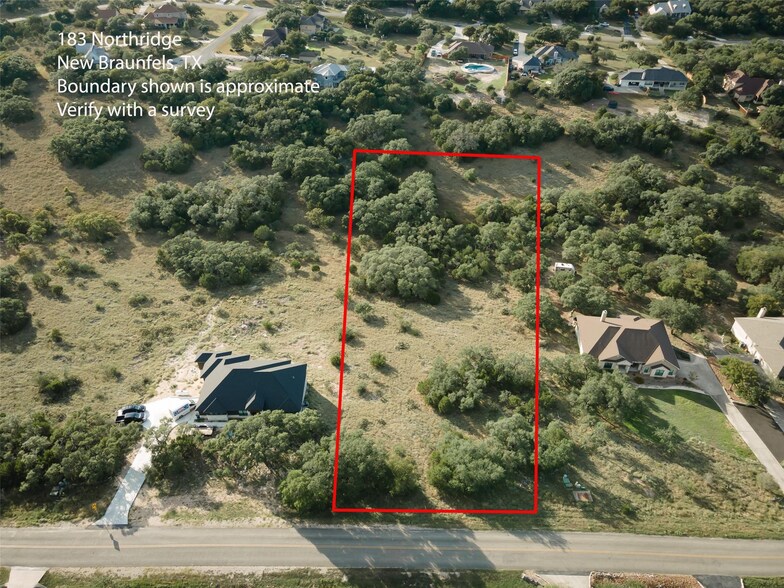 183 Northridge, New Braunfels, TX à vendre - Aérien - Image 2 de 9