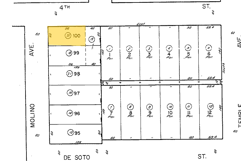 2630 E 4th St, Long Beach, CA for lease - Plat Map - Image 2 of 8