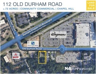Plus de détails pour 112 Old Durham Rd, Chapel Hill, NC - Terrain à vendre