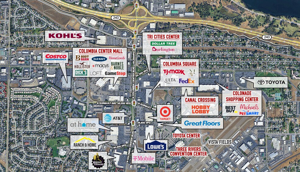 845 N Columbia Center Blvd, Kennewick, WA à louer - Photo du bâtiment - Image 2 de 4