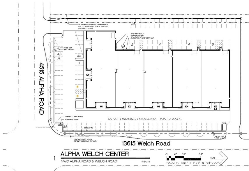 13615 Welch Rd, Dallas, TX for lease - Site Plan - Image 1 of 1