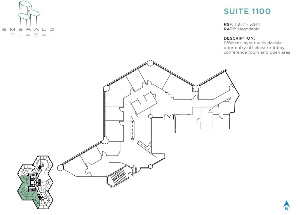 402 W Broadway, San Diego, CA for lease Floor Plan- Image 1 of 3