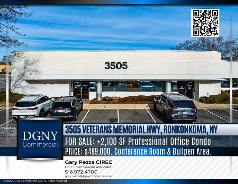 3505 Veterans Memorial Hwy, Ronkonkoma, NY à vendre - Photo du bâtiment - Image 2 de 6