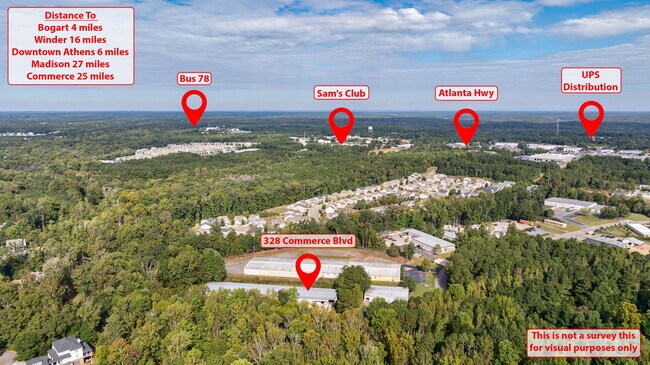 Plus de détails pour 328 Commerce Blvd, Bogart, GA - Industriel à vendre