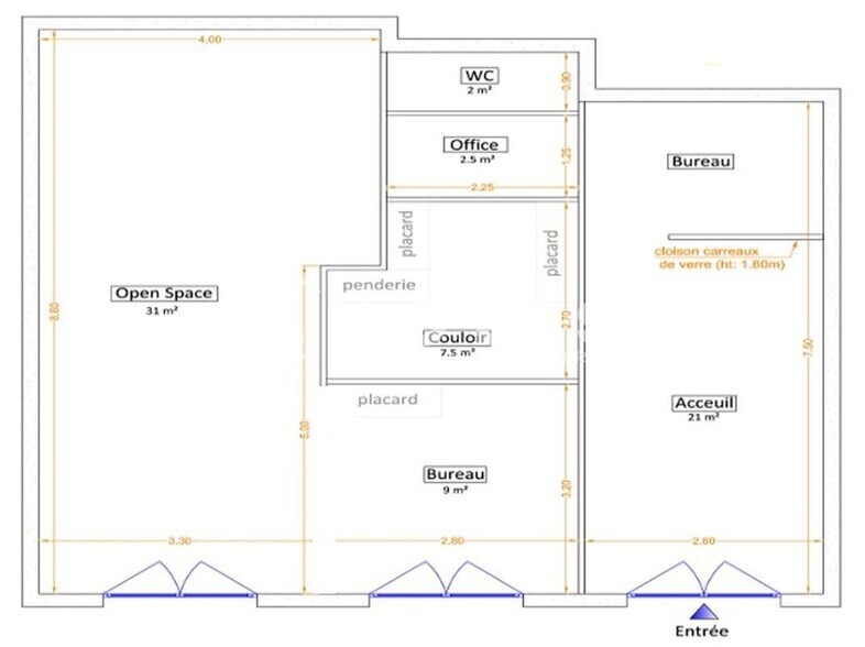 Quai Des Chartrons, Bordeaux for lease - Floor Plan - Image 3 of 3