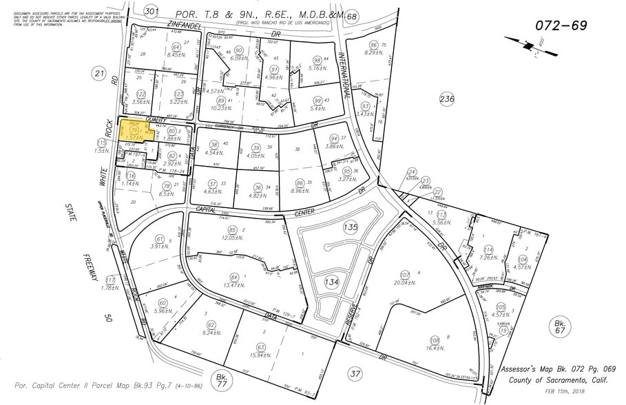 10690 White Rock Rd, Rancho Cordova, CA for sale - Plat Map - Image 3 of 12