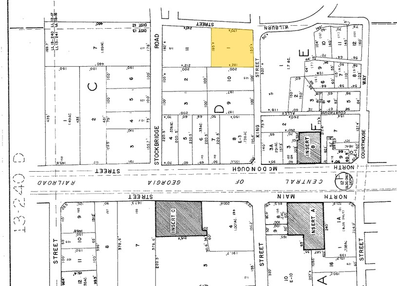 129 King St, Jonesboro, GA à louer - Plan cadastral - Image 2 de 3