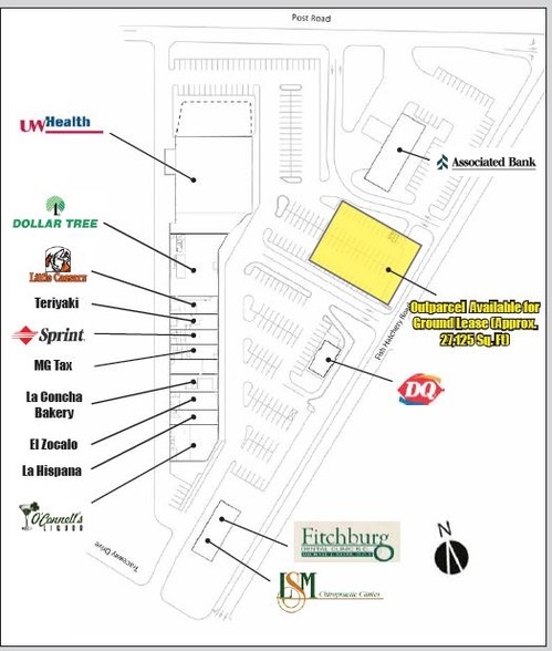 3034 Fish Hatchery Rd, Fitchburg, WI à louer - Plan de site - Image 3 de 3