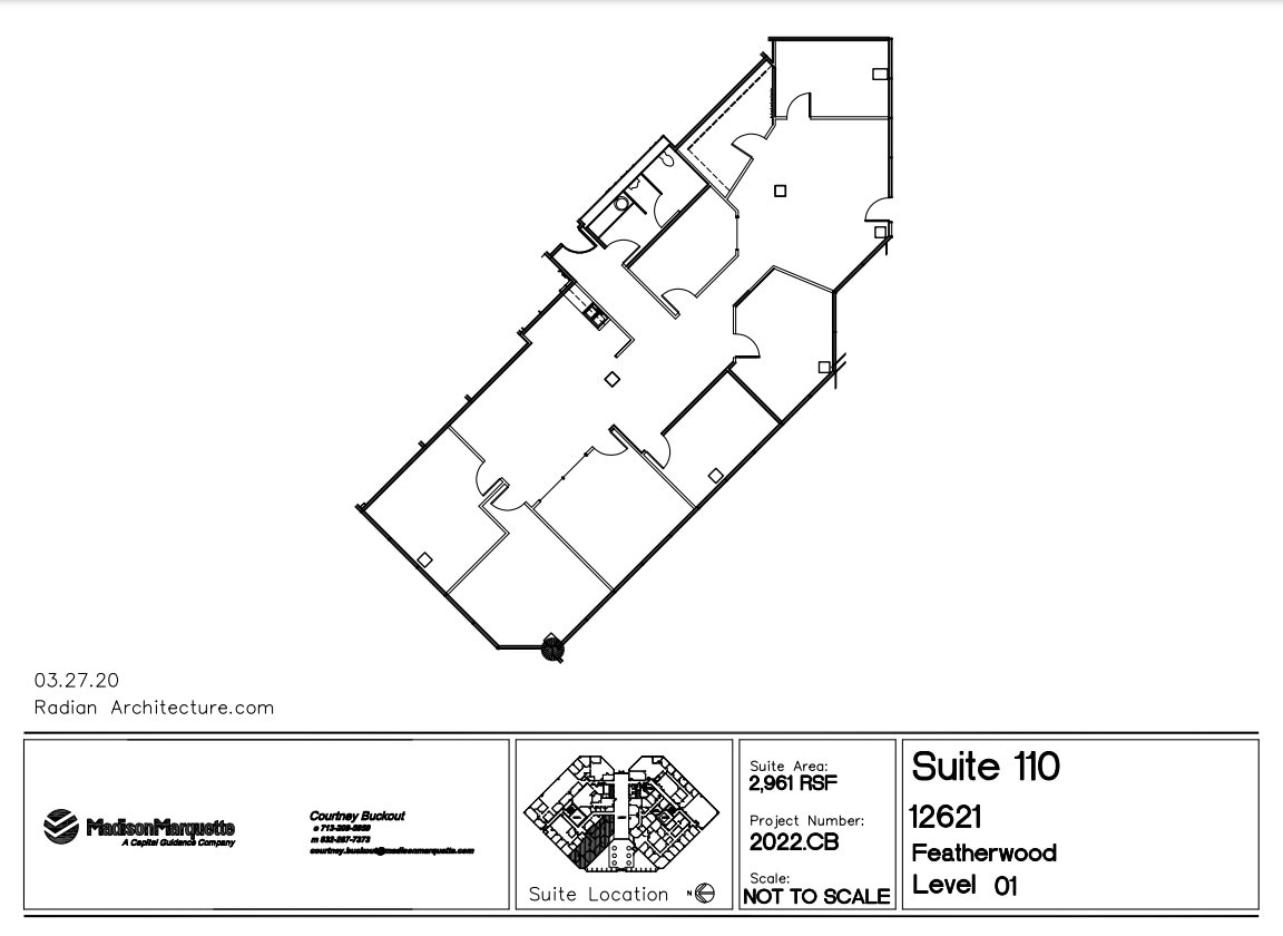 12621 Featherwood Dr, Houston, TX for lease Floor Plan- Image 1 of 1