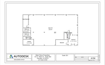 160 E Main St, Decatur, IL à louer Plan d’étage- Image 1 de 1