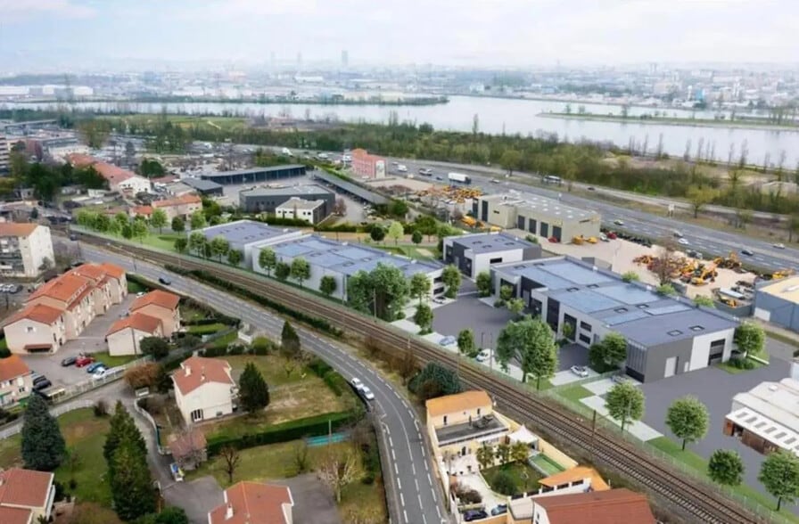 Office in OULLINS-PIERRE-BÉNITE for lease - Aerial - Image 1 of 2