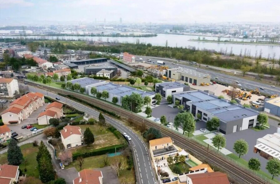 Bureau dans OULLINS-PIERRE-BÉNITE à louer - Aérien - Image 1 de 2