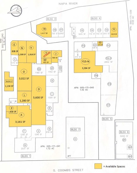 101 S Coombs St, Napa, CA à louer - Plan de site - Image 2 de 33