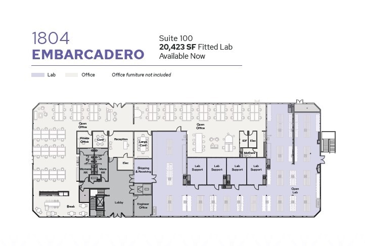 2445 Faber Pl, Palo Alto, CA for lease Floor Plan- Image 1 of 1
