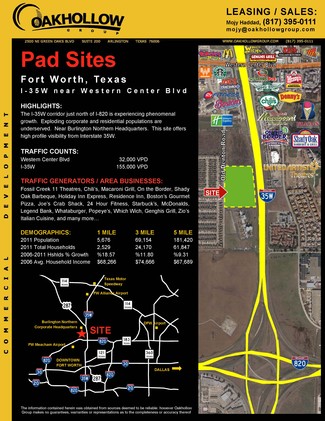 Plus de détails pour I-35 Hwy, Fort Worth, TX - Terrain à louer