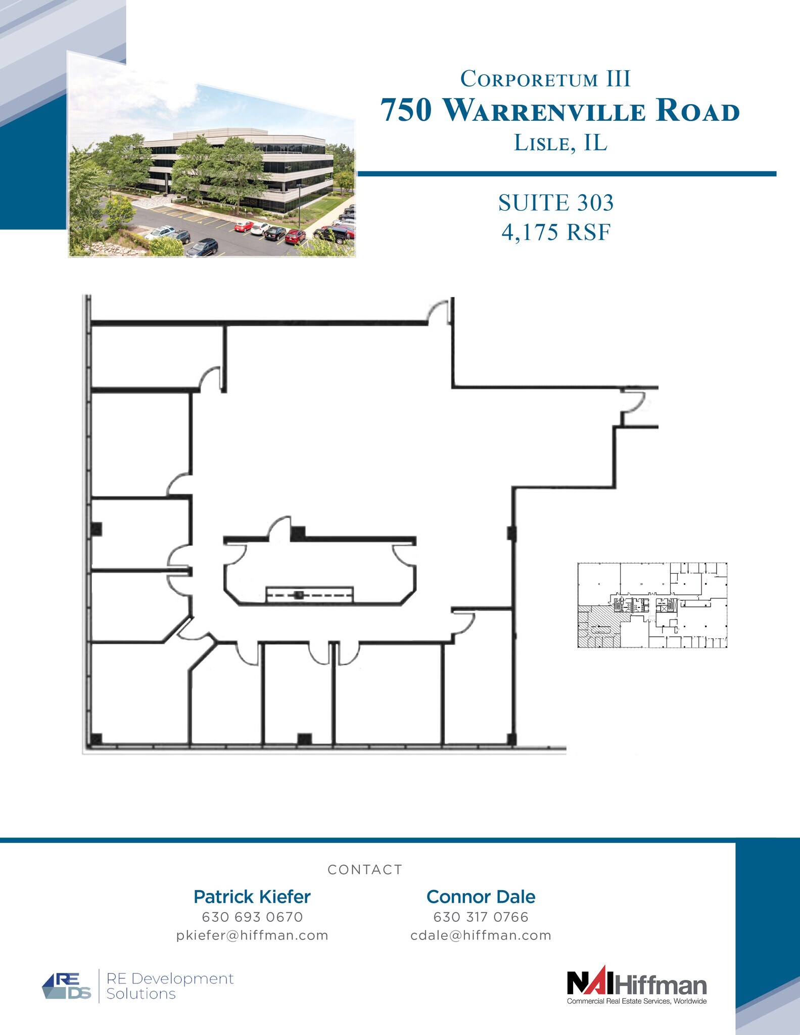750 Warrenville Rd, Lisle, IL for lease Floor Plan- Image 1 of 1