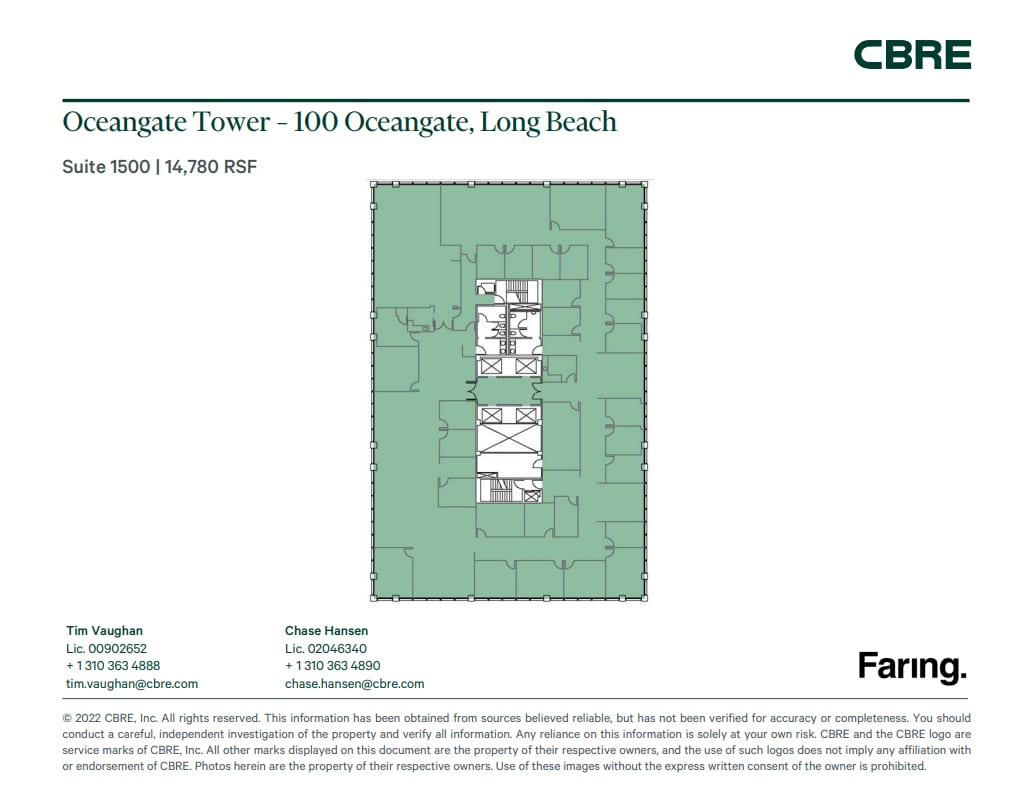 100 Oceangate, Long Beach, CA for lease Floor Plan- Image 1 of 1