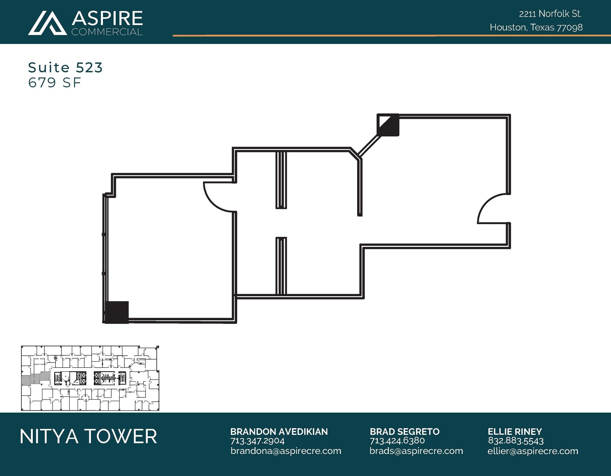 2211 Norfolk St, Houston, TX for lease Floor Plan- Image 1 of 1