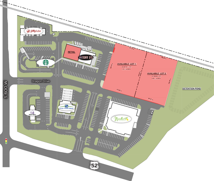 US 52 & S. 600 W., New Palestine, IN à louer - Photo du bâtiment - Image 2 de 7