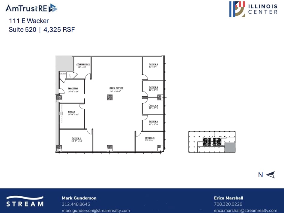 111 E Wacker Dr, Chicago, IL for lease Floor Plan- Image 1 of 1
