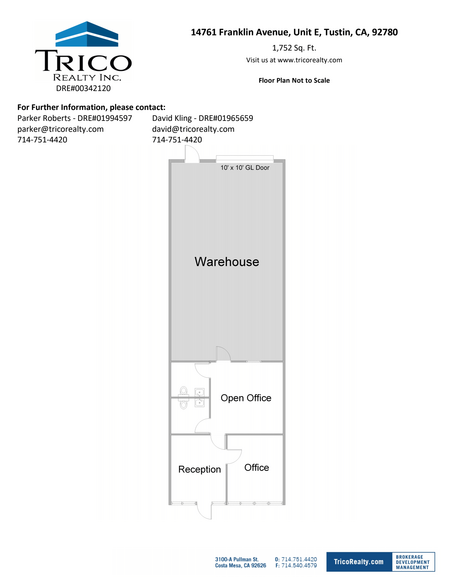 14731 Franklin Ave, Tustin, CA à louer - Plan d  tage - Image 3 de 6