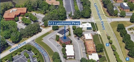613 Lynnhaven Pky, Virginia Beach, VA - AERIAL  map view - Image1